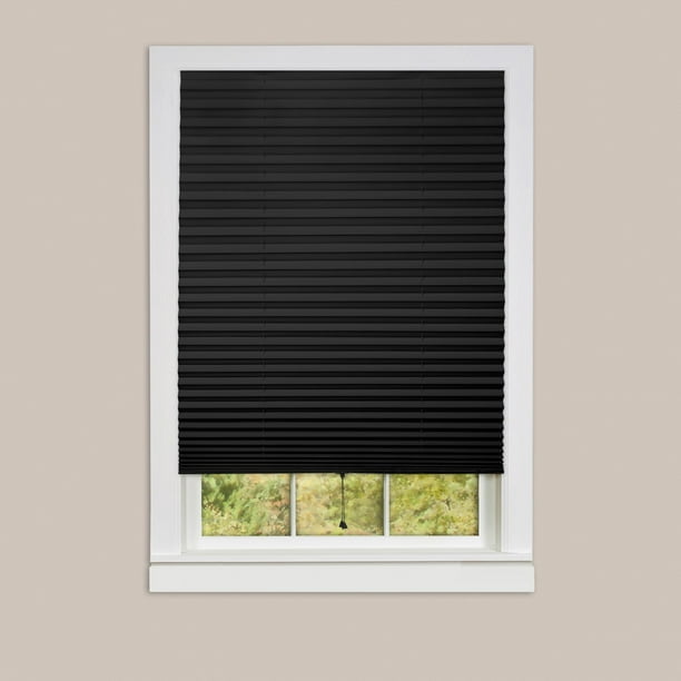 Pleated Blind Window Curtain Shades Temporary Blackout Pull Down Rolling Blinds 